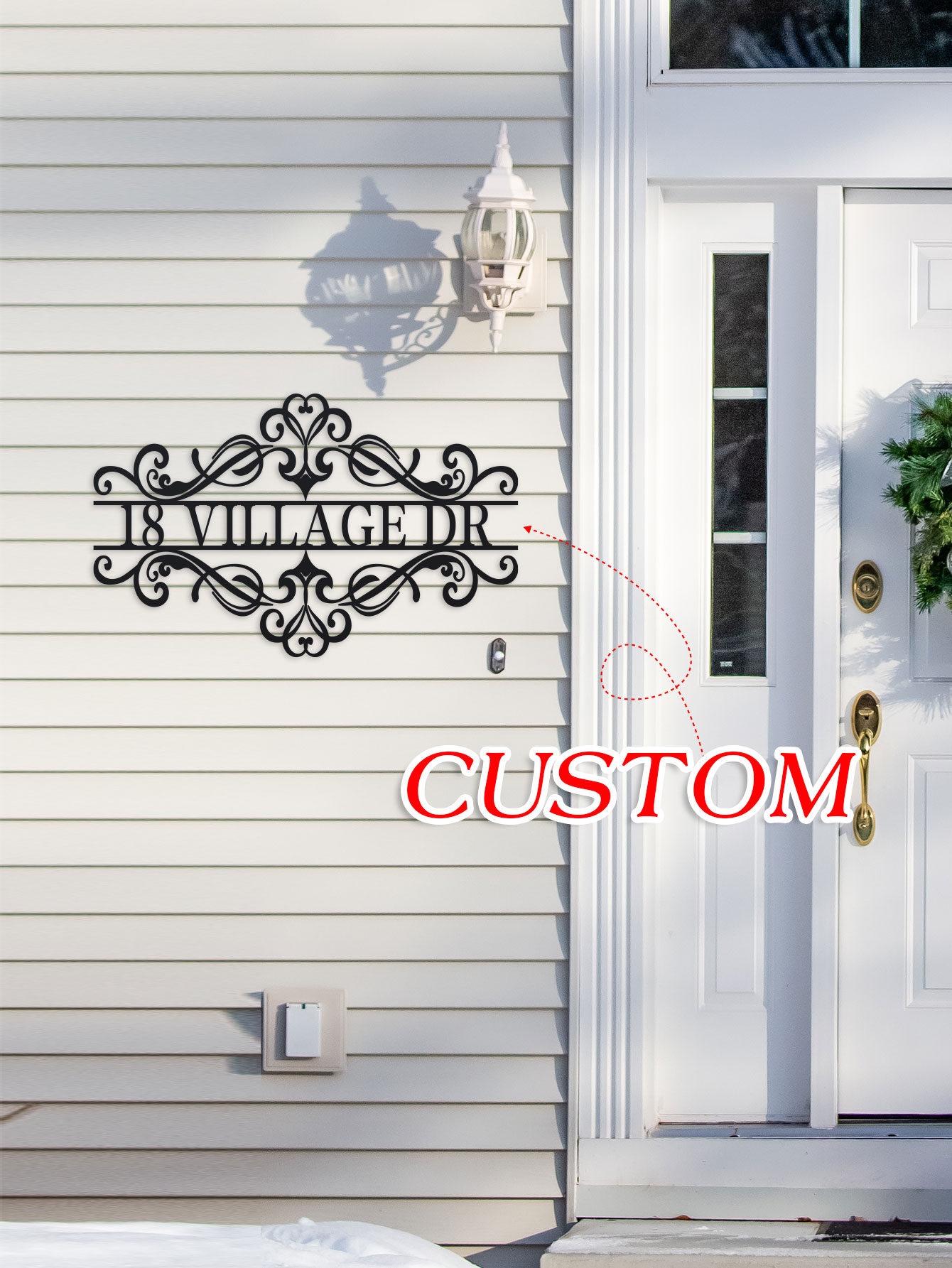 Outdoor Furniture Metal - Персонализированная металлическая табличка с именем -