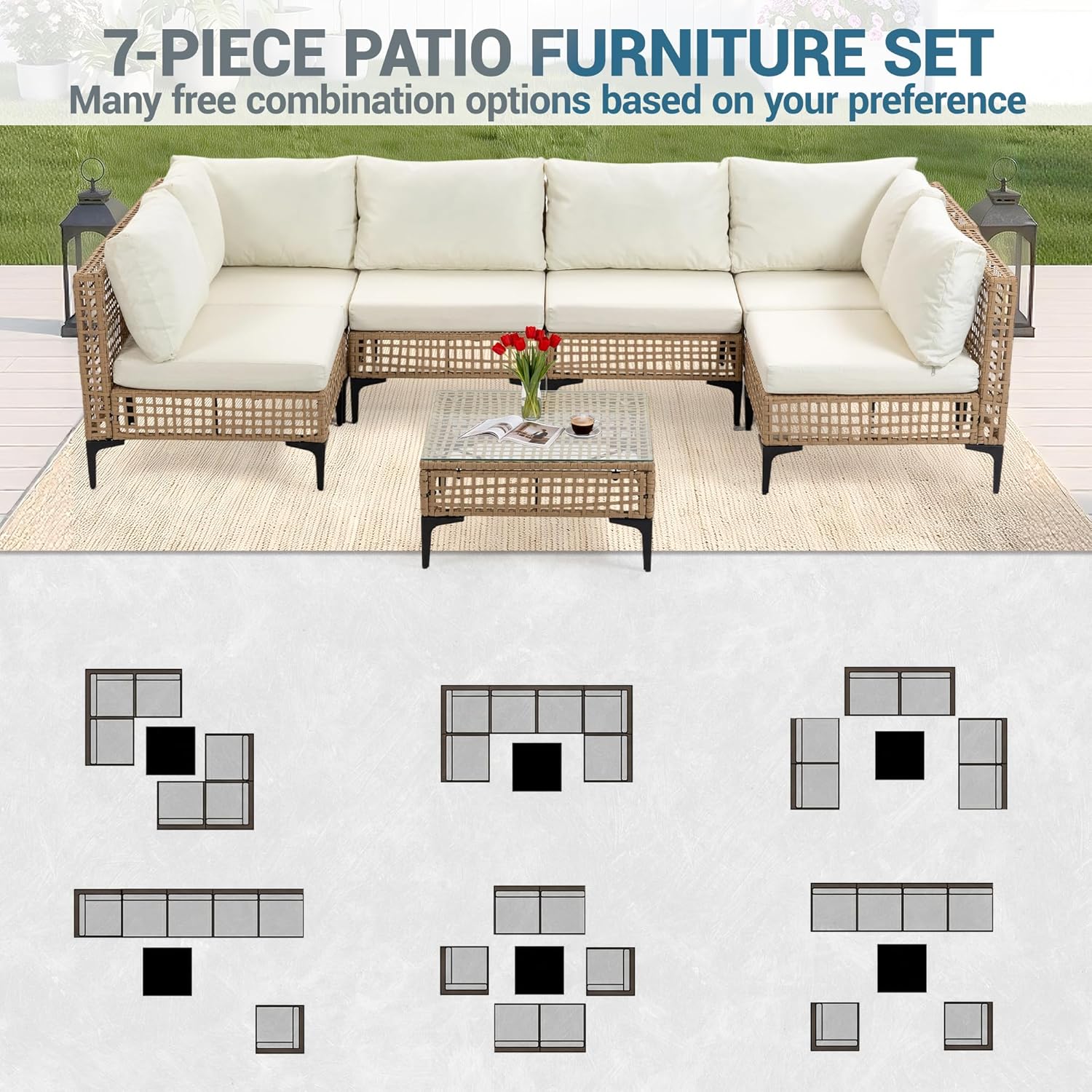 Комплект садовой мебели из 7 п – обзор и цена Outdoor Furniture Luxury