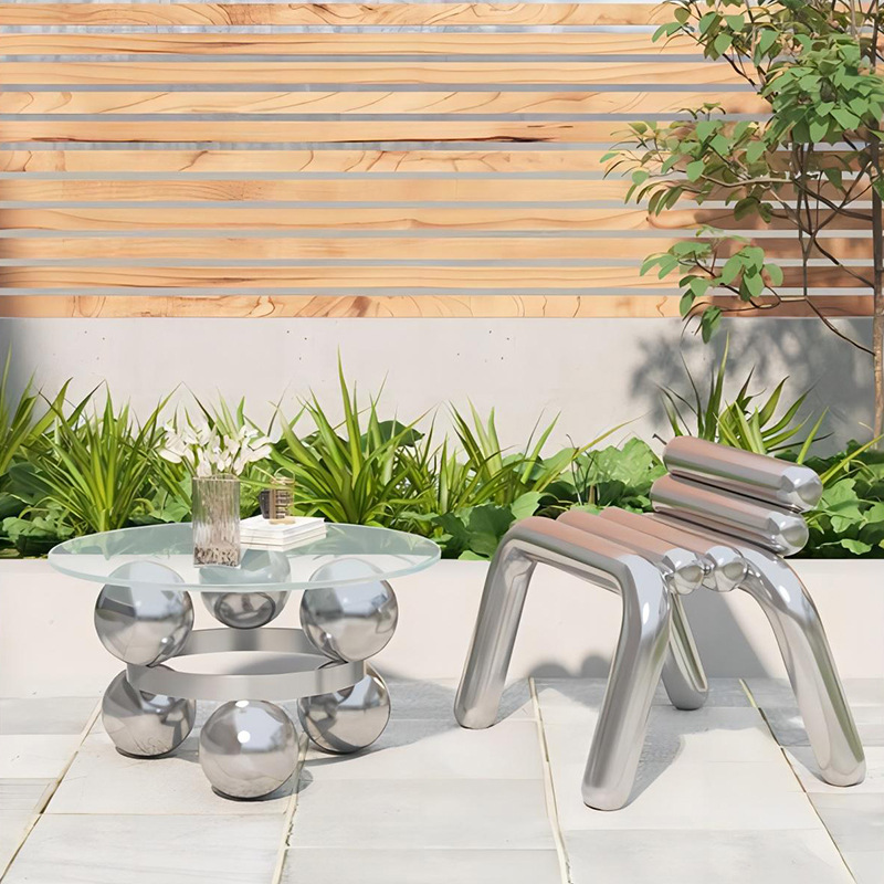Стул из нержавеющей стали, лег – обзор и цена Outdoor Furniture Luxury