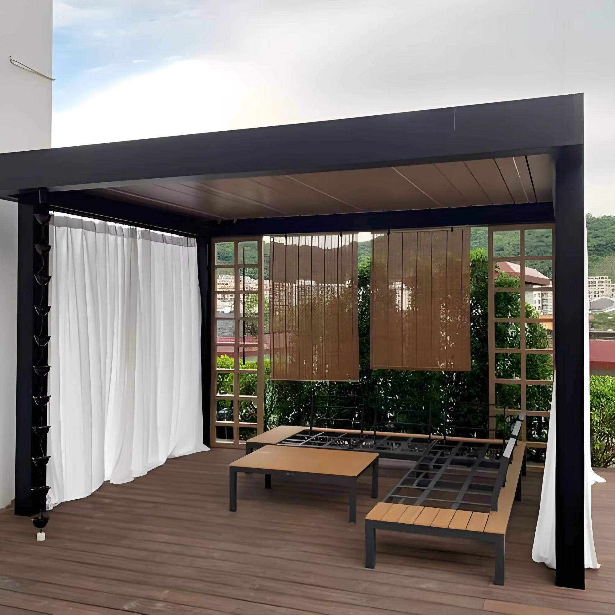 Павильон-пергола из алюминиево – обзор и цена Outdoor Furniture Metal