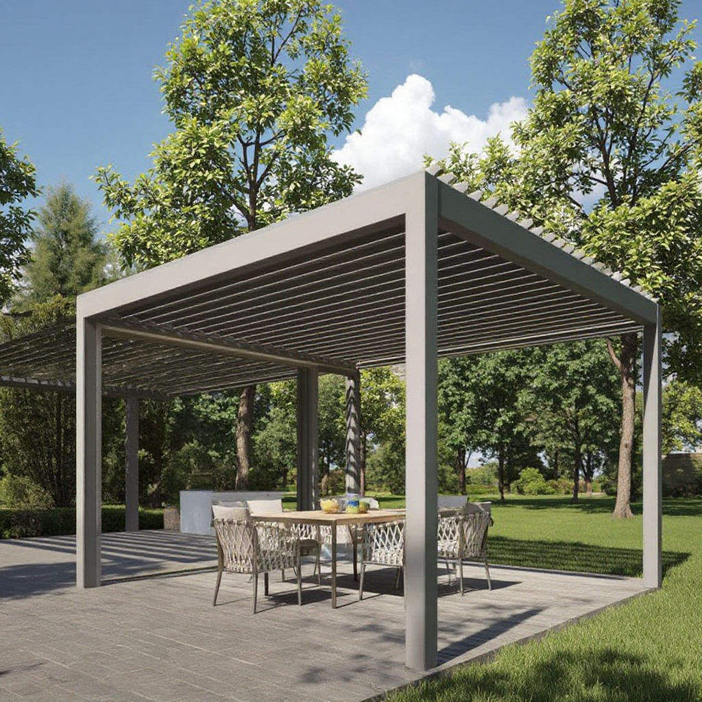 Модный алюминиевый павильон Vi – обзор и цена Outdoor Furniture Metal